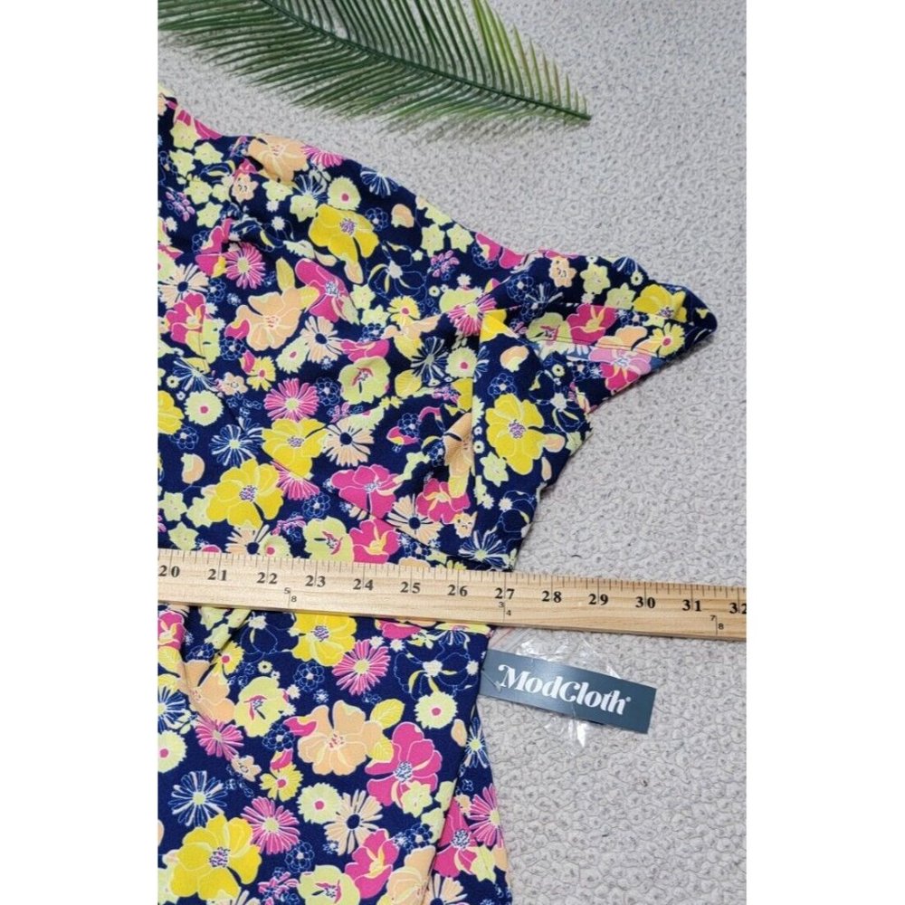 ModCloth Women's Blouse Wildflower Wanderlust Floral Multi-color Size 4X NWT - Picture 9 of 14